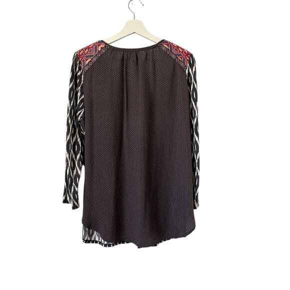 Anthropologie One September Palambo Ikat Boho Blouse size Medium - Picture 3 of 11